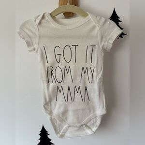 Rae Dunn Natural Baby Bodysuit - 'I Got It From My Mama'